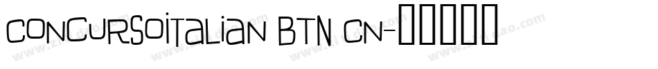 ConcursoItalian BTN Cn字体转换